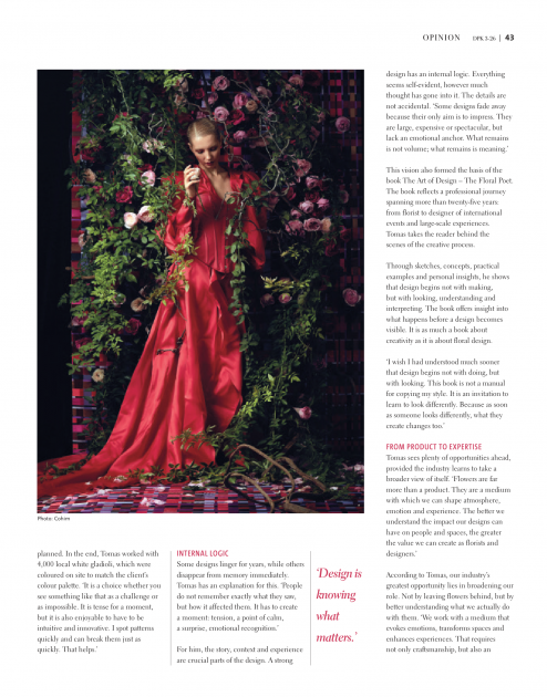 DPK Magazine - OPINION - Beyond Flowers: The Art of Meaningful Design